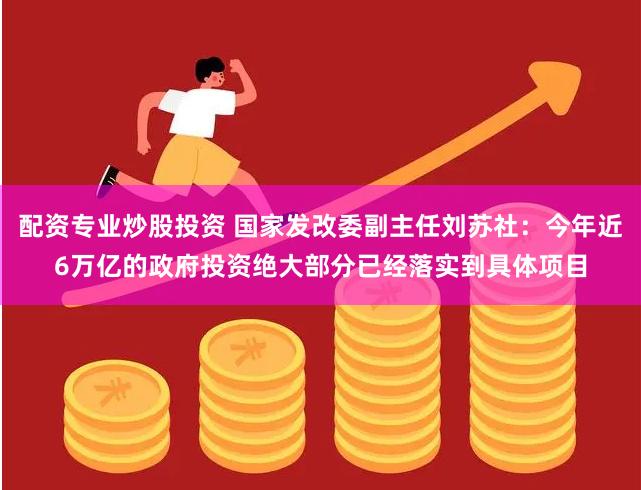 配资专业炒股投资 国家发改委副主任刘苏社：今年近6万亿的政府投资绝大部分已经落实到具体项目